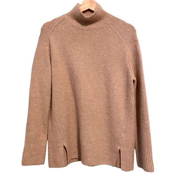 Vince Double Slit Fluffy Alpaca Blend Mock Neck/ Turtleneck Sweater in XS $395 - Picture 3 of 10